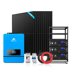 SunGoldPower Off-Grid Solar Kit- 10KW 48VDC Solar Inverter + 15.36KWH Lithium Battery + 10 X 450 Watts Solar Panels