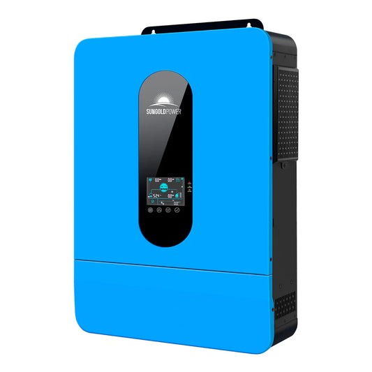 SunGoldPower 6500W 48V Off-Grid Solar Inverter | Split Phase 120/240V | Dual MPPT | 2-Year Warranty