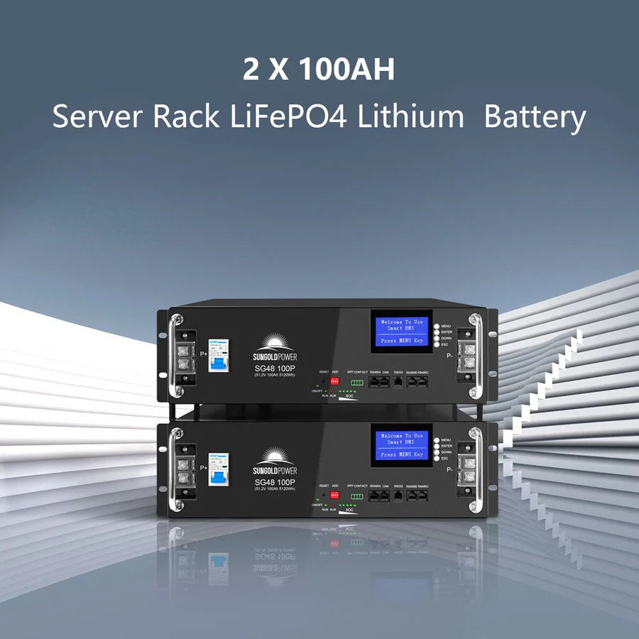 Off-Grid Solar Kit 8000W 48VDC Inverter + 10.24KWH Lithium Battery + 8 X 415 Watts Solar Panels SGR-8K10E