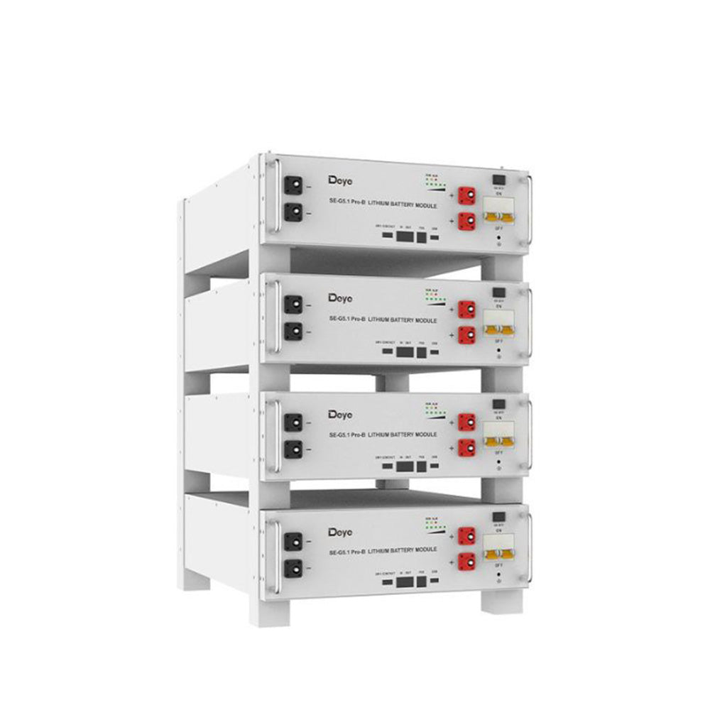 Deye 51.2kWh Server Rack Battery | 48V 100Ah LiFePO4 Battery | 10-Year Warranty | UL1973, UL9540A Certified