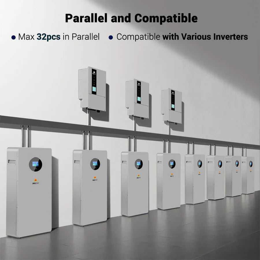 SunGoldPower 10.24kWh Powerwall Battery | 51.2V 200Ah LiFePO4 Battery | 10-Year Warranty