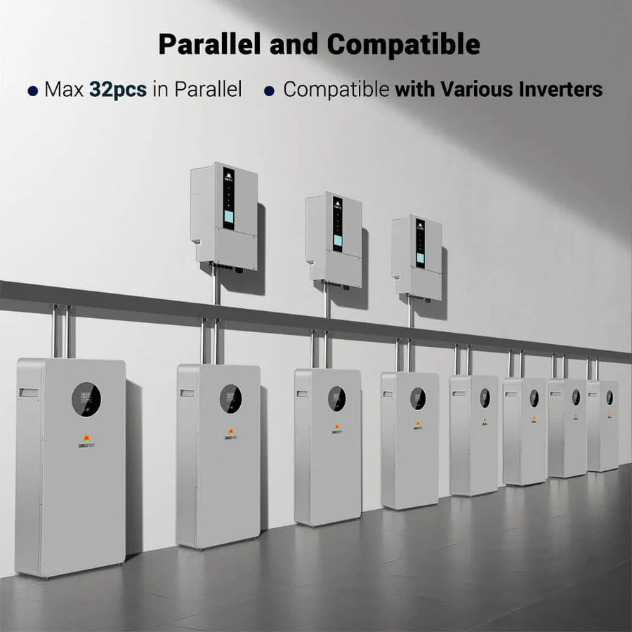 SunGoldPower 10.24kWh Powerwall Battery | 51.2V 200Ah LiFePO4 Battery | 10-Year Warranty