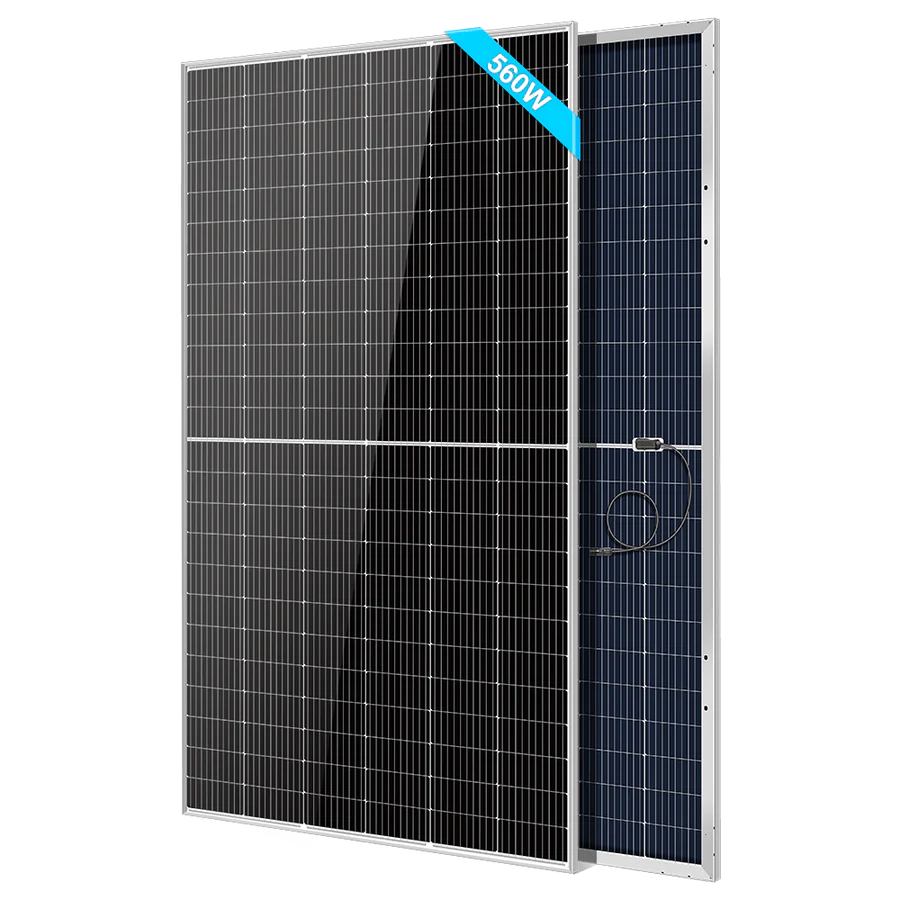 SunGoldPower 560W Bifacial PERC Solar Panel | 25-Year Power Output Warranty | UL61730 Certified