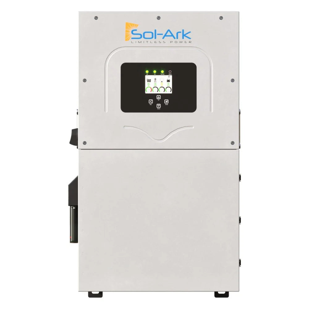 Sol-Ark 15K 120/240/208V 48V | 19,500W PV Input |  [All-In-One] Pre-Wired Hybrid Solar Inverter | 10-Year Warranty