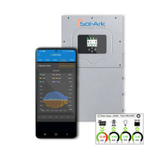 Sol-Ark 18K 120/240/208V 48V | Supports 40kW+ Solar |  [All-In-One] Premium Hybrid Inverter | 10-Year Warranty