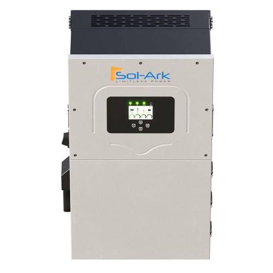Sol-Ark 15K 120/240/208V 48V | 19,500W PV Input |  [All-In-One] Pre-Wired Hybrid Solar Inverter | 10-Year Warranty