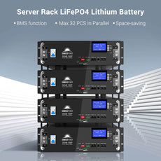 SunGoldPower 51.2kWh Server Rack Battery | 48V 100Ah LiFePO4 Battery | 10-Year Warranty | UL1973, UL9540A Certified