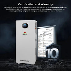SunGoldPower 16.07kWh Outdoor Energy Storage Battery | 51.2V 314Ah LiFePO4 Battery | 10-Year Warranty | UL1973 & UL9540A