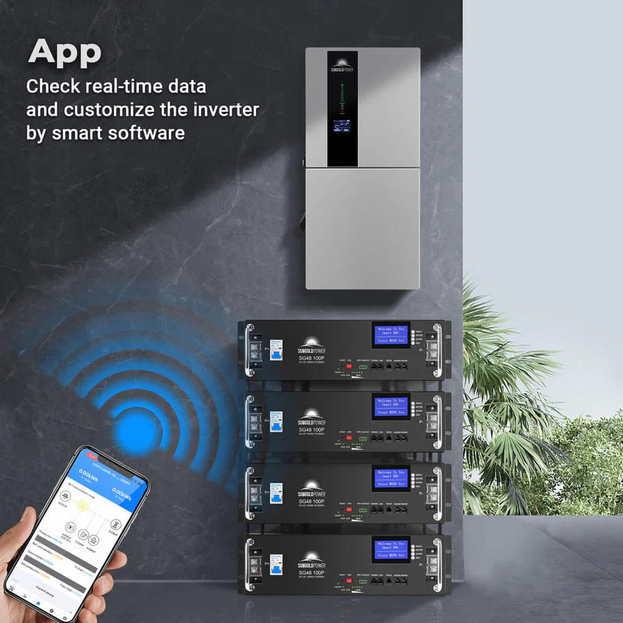 11.4kW 48V Split Phase Hybrid Solar Inverter | 120/240/208V | Whole Home Backup (200A) | 10-Year Warranty