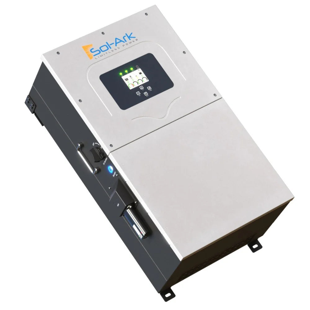 Sol-Ark 15K 120/240/208V 48V | 19,500W PV Input |  [All-In-One] Pre-Wired Hybrid Solar Inverter | 10-Year Warranty