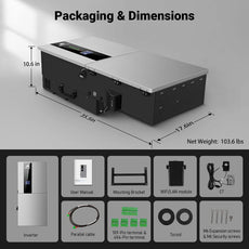 11.4kW 48V Split Phase Hybrid Solar Inverter | 120/240/208V | Whole Home Backup (200A) | 10-Year Warranty